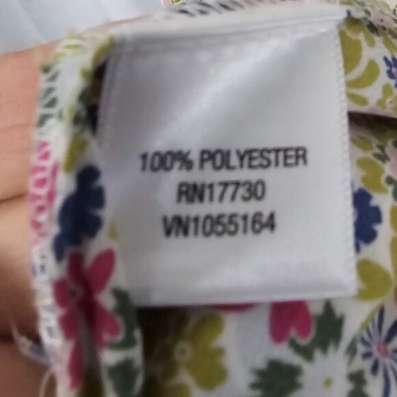 Liberty of London Target Purple Green Ruffle Tank Boho Festival L - Picture 8 of 10